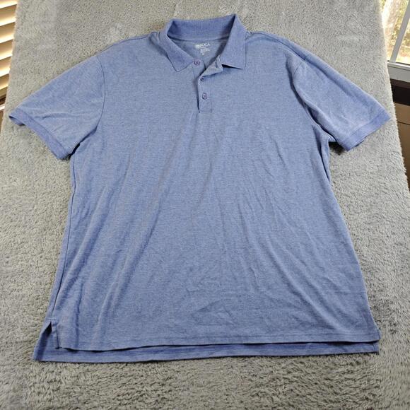 Boca Classics Polo Shirt Men's XL Blue Solid - Picture 1 of 5